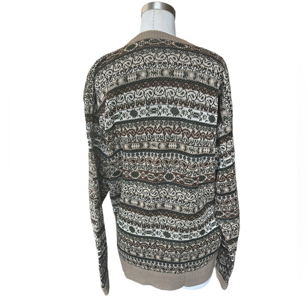 Vintage Patrick James patterned sweater size large